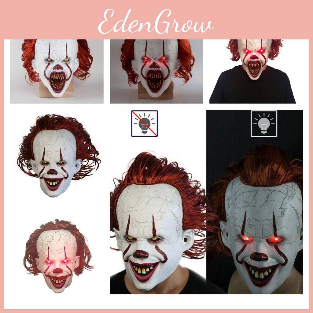 Skräckinjagande Stephen Kings It-mask för Halloween Herr Joker Kostym cm