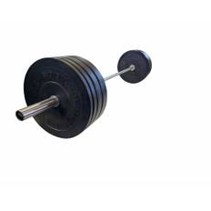 Body Solid - Chicago Extreme Bumpers skivstångsset 120 kg (Val av lås: Behåll fjäderlås, Val av skivstång: Ändra till 180 cm stång) - Gympaket
