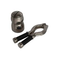 Champagneöppnare gåvoset - Svart / Silver (L: 15,5 x B: 14,5 x H: 6 cm)