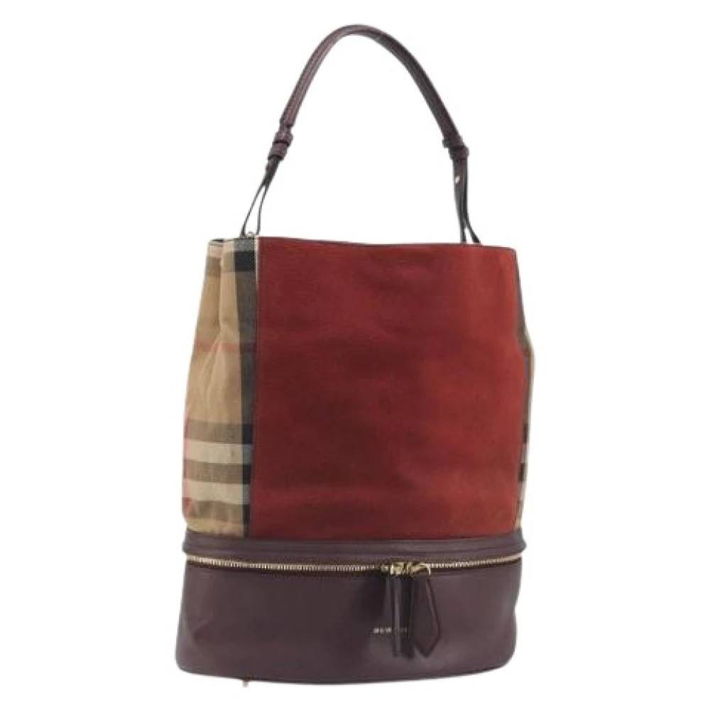 Burberry Vintage - Pre-owned Vintage Canvas Shoulder Bag Vintage - Dam - ONE Size - Läder