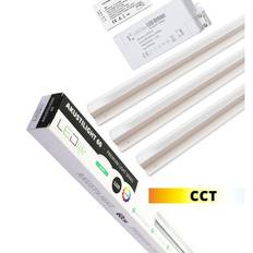 Troldtekt LED Zigbee Skenaset 3x60 cm - CCT Infälld, Akustilight, inkl. kablar och driver - Dimbar : Via Zigbee, Kulör : CCT (Varm till Kall Vit)