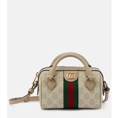 Gucci Ophidia Mini leather-trimmed tote bag