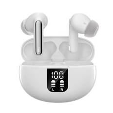HONGDE Trådløse Earpods Bluetooth Hovedtelefoner, Lang Spilletid, LED Strømdisplay, IP7 In-Ear Høretelefoner med Mikrofon til iPhone Android