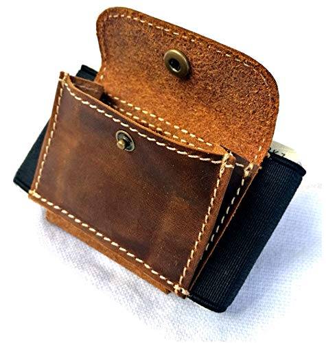 MakakaOnTheRun® kortfodral herr plånbok med myntfack, korthållare, kreditkortsfodral, smal plånbok män plånböcker, ID-kort och kortfickor, plånböcker för män korthållare, plånbok män liten, 2 – "Crazy