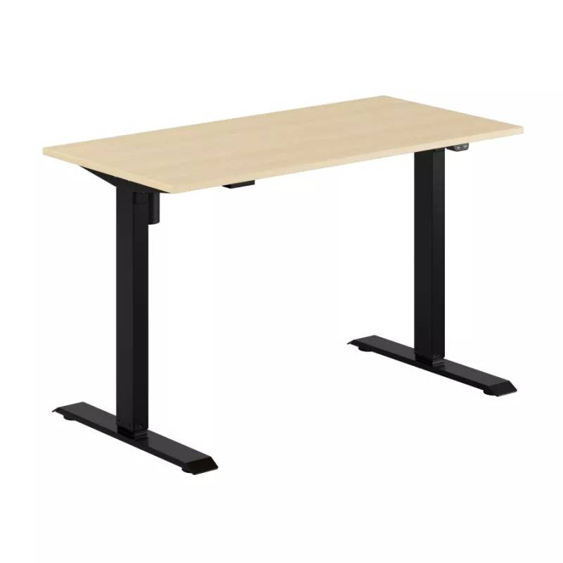 Up & Down Easy skrivbord höj/sänkbart 1 motor - flera storlekar/färgval (120x70 cm, Svart, Björklaminat)