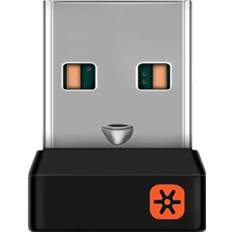 ALLOMN Kabelloser Empfänger Adapter, WLAN Nano Empfänger Dongle für Logitech Unifying Tastatur M215 M305 M345 M545, 6 Kanäle, 6 mm