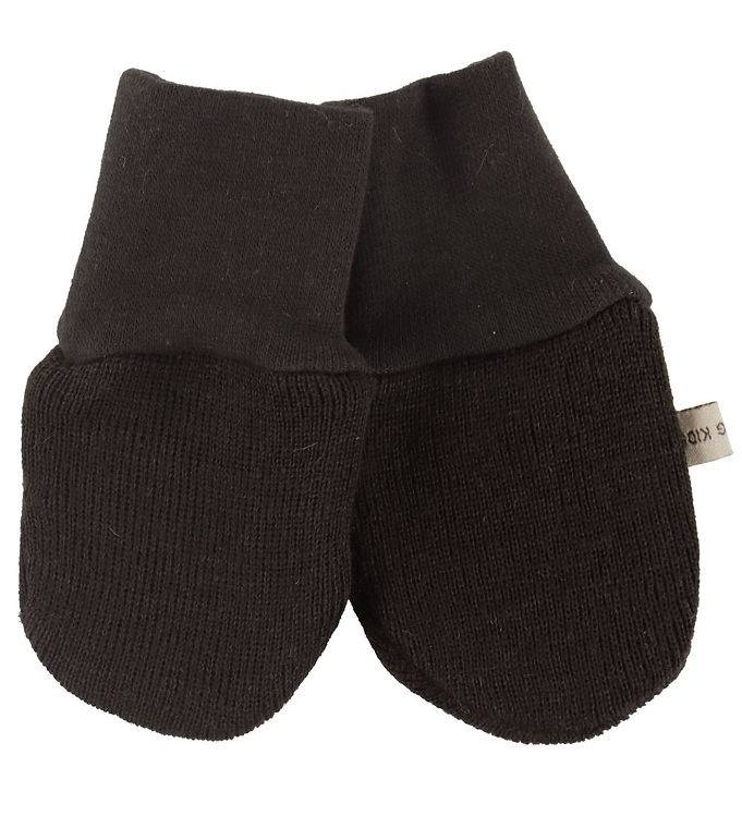 Racing Kids Vantar - Ull/Bomull - Dark Brown - Racing Kids - 0-6 mån - Vantar