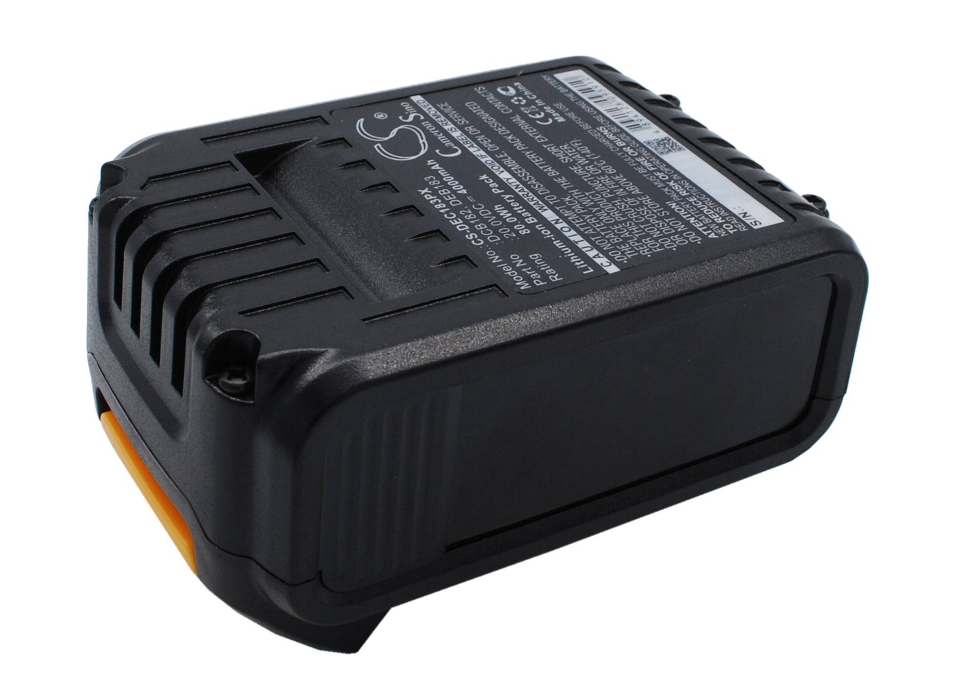Batteri for DeWalt DCD740, DCD740B, DCD780, DCD780B, DCD780C2, DCB182 20 V 4000 mAh