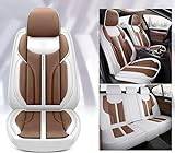 SAHFEE Bilsätesskydd bilstolsskydd universal set för Toyota C-HR CHR SUV 2017–2022 biltillbehör, brun