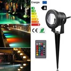 12v 10w cob led trädgårdslampa spot utomhusbelysning rgb gräsmatta undervattenslampor spike lampa vattentät ip65 path tuinverlichting