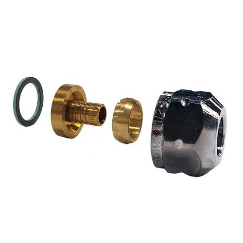 Ezze Halvkoppling PEX 15x2,5/G15 Fkr