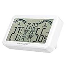TFixol Mini digital hygrometer och termometer Luftfuktighetsmätare för inomhusbruk Rumstemperaturgivare med stativ och hål Temperatur- och fuktmätare för hemmet Växthus Trädgårdskällarskåp HT683