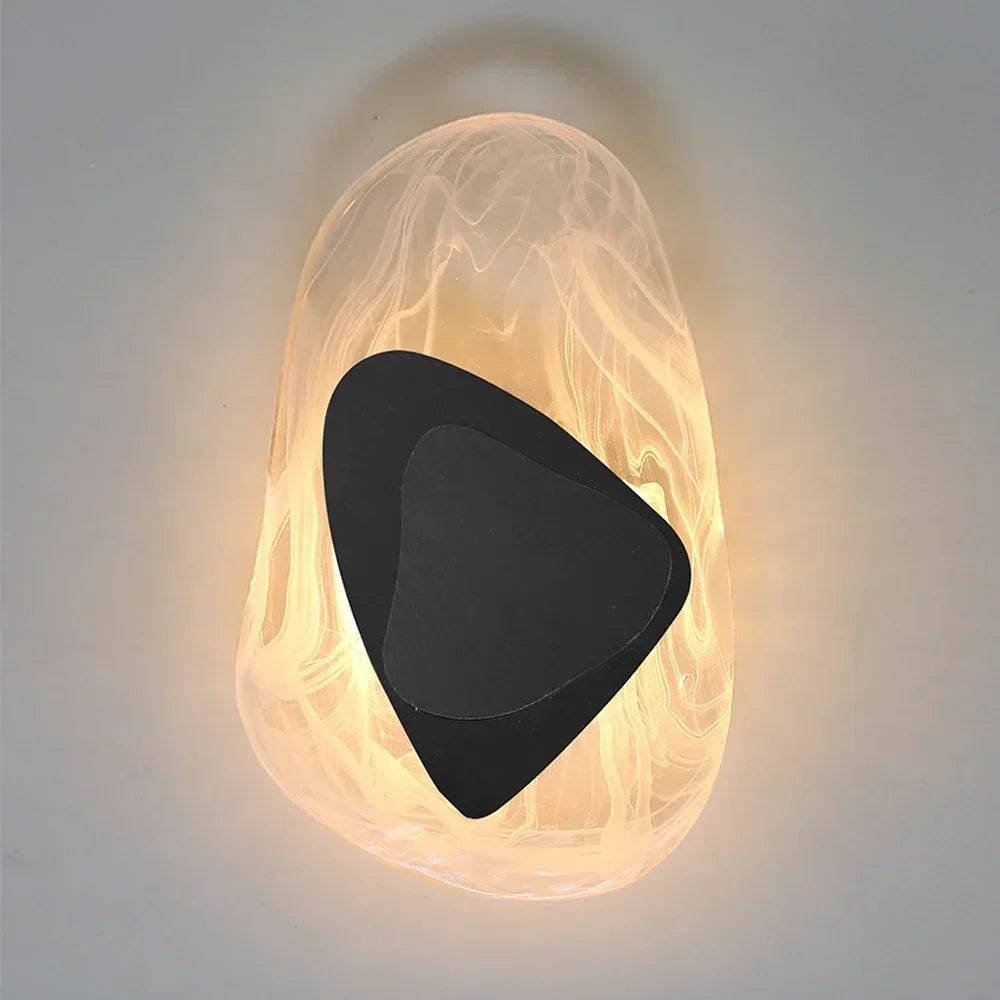 LuxeGlow - Stilren LED Vägglampa - svart / Varmt ljus