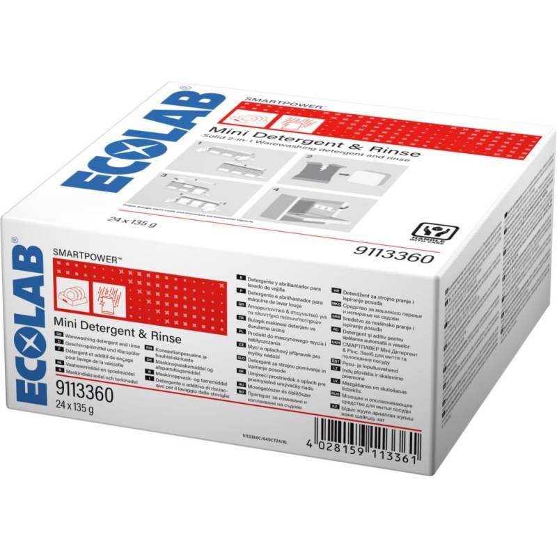 Ecolab Smartpower Mini Detergent & Rinse opvasketabs 24 stk