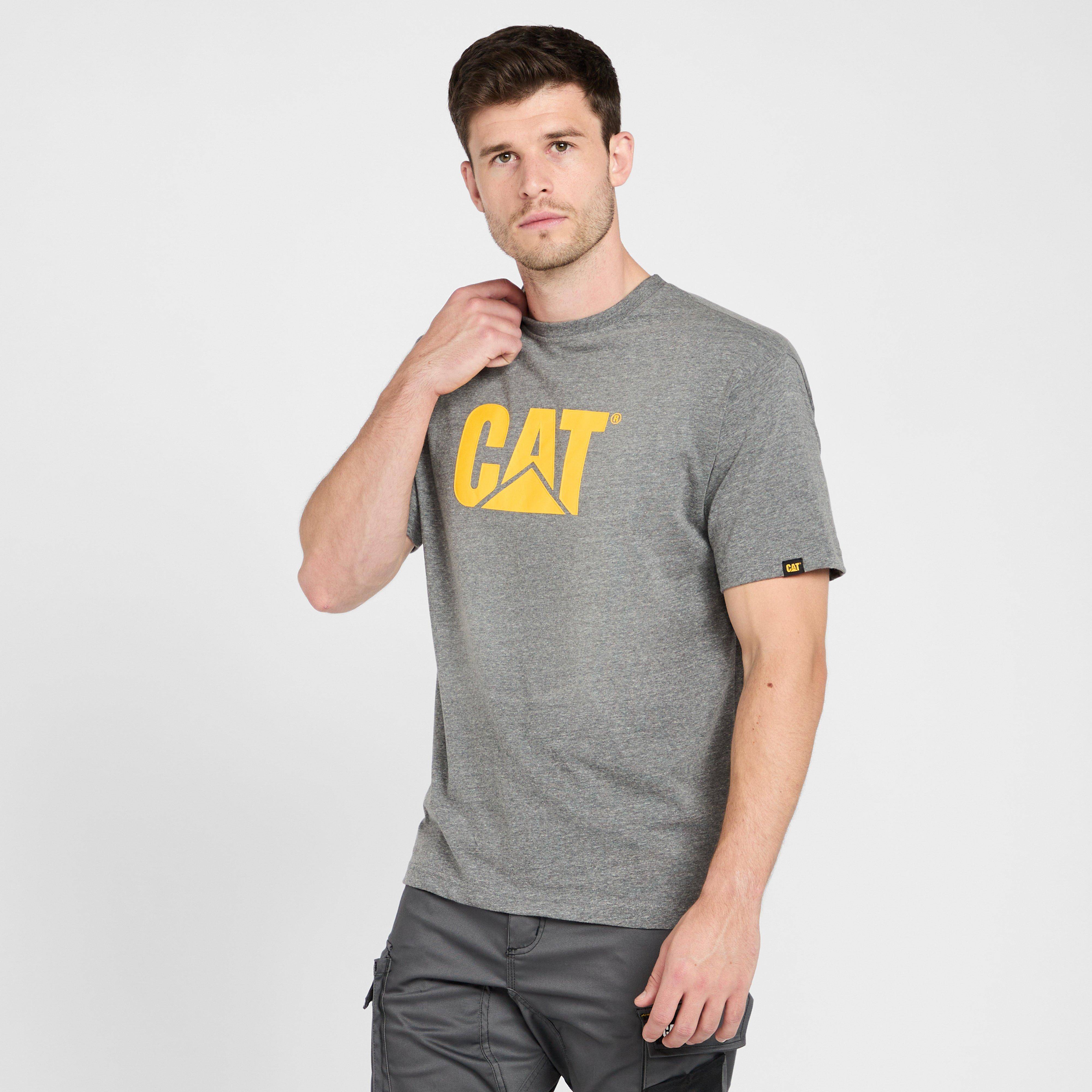 Cat Trademark Short Sleeve Tee, Grey