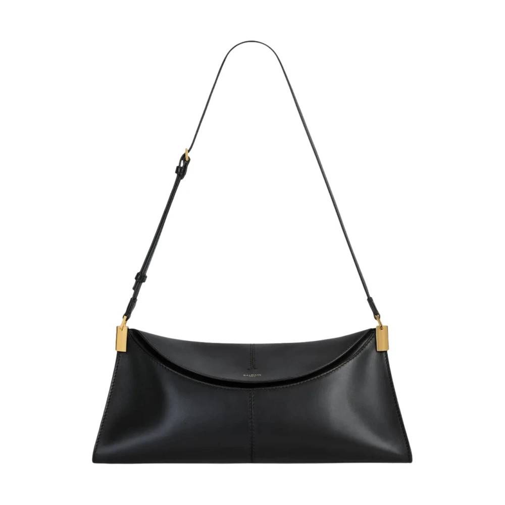 Balmain 64-83 Mellem Kalveskinds Håndtaske - Tasker - Dame - Sort - ONE SIZE - Uld