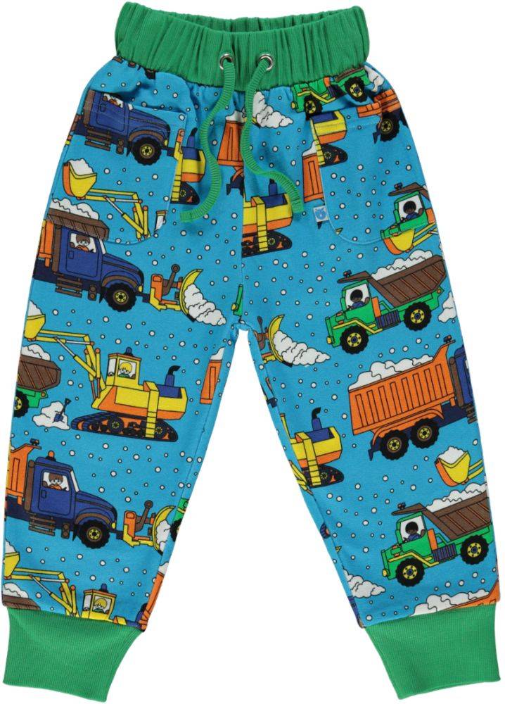 Pants. Sweat With Pocket, Snow Machines - Blue / 7-8