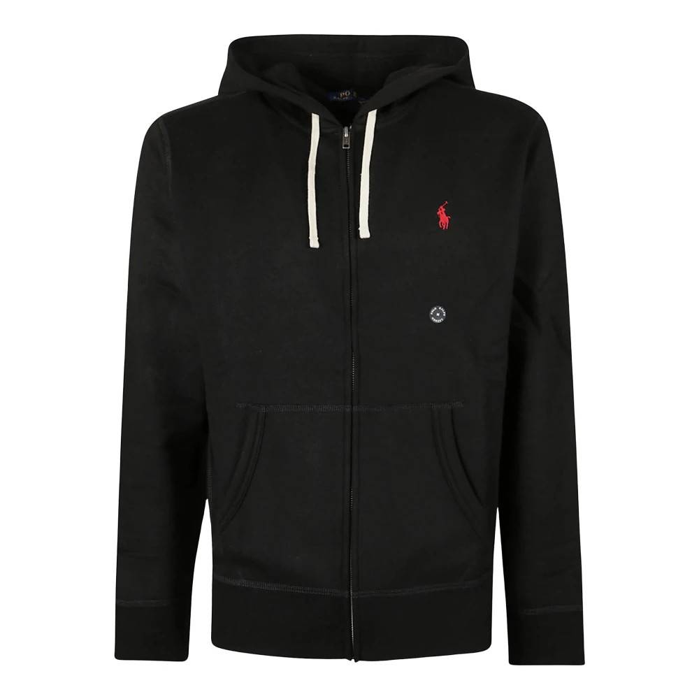 Polo Ralph Lauren RL Fleece Full-Zip Hoodie - Sweatshirts - Herre - Sort - M - Bomuld