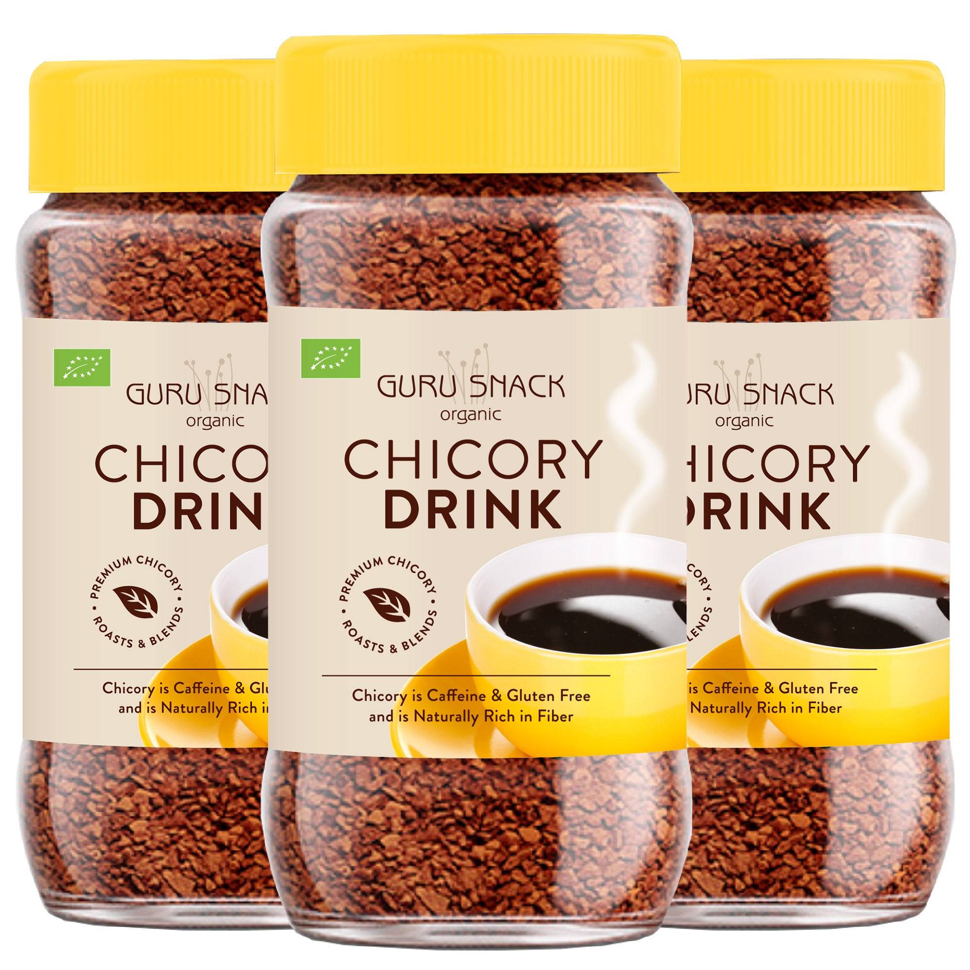 Guru Snack Instant Cikoria Dryck Ekologisk | 3 x 100 gr