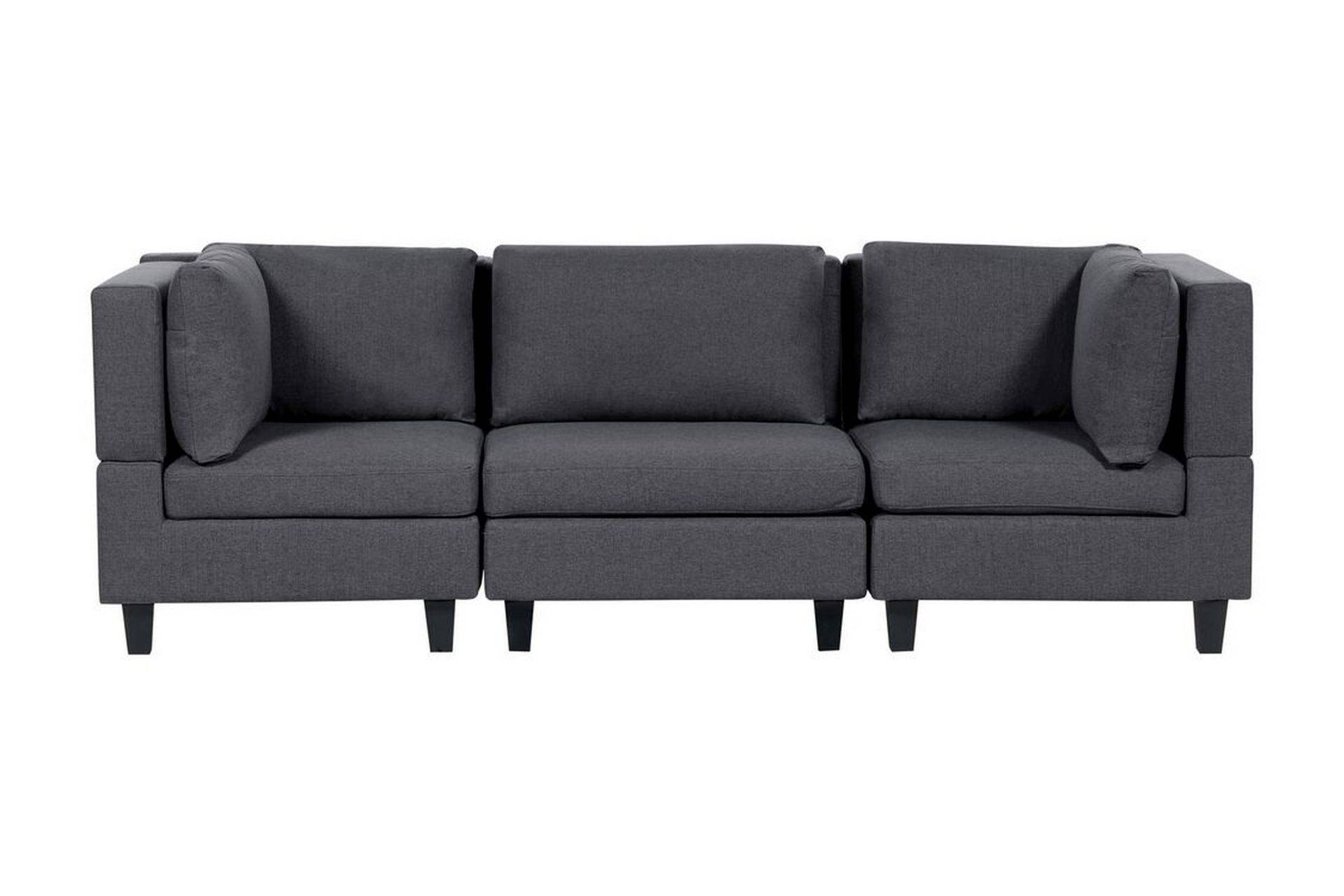 Buck Modulsoffa 3-sits - Grå/Svart Komplett modulsoffa Grå,Svart