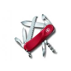 Victorinox Evolution S13, Fällkniv med låsblad, Kniv med flera verktyg, Clip point, Rostfritt stål, ABS synthetics, Röd