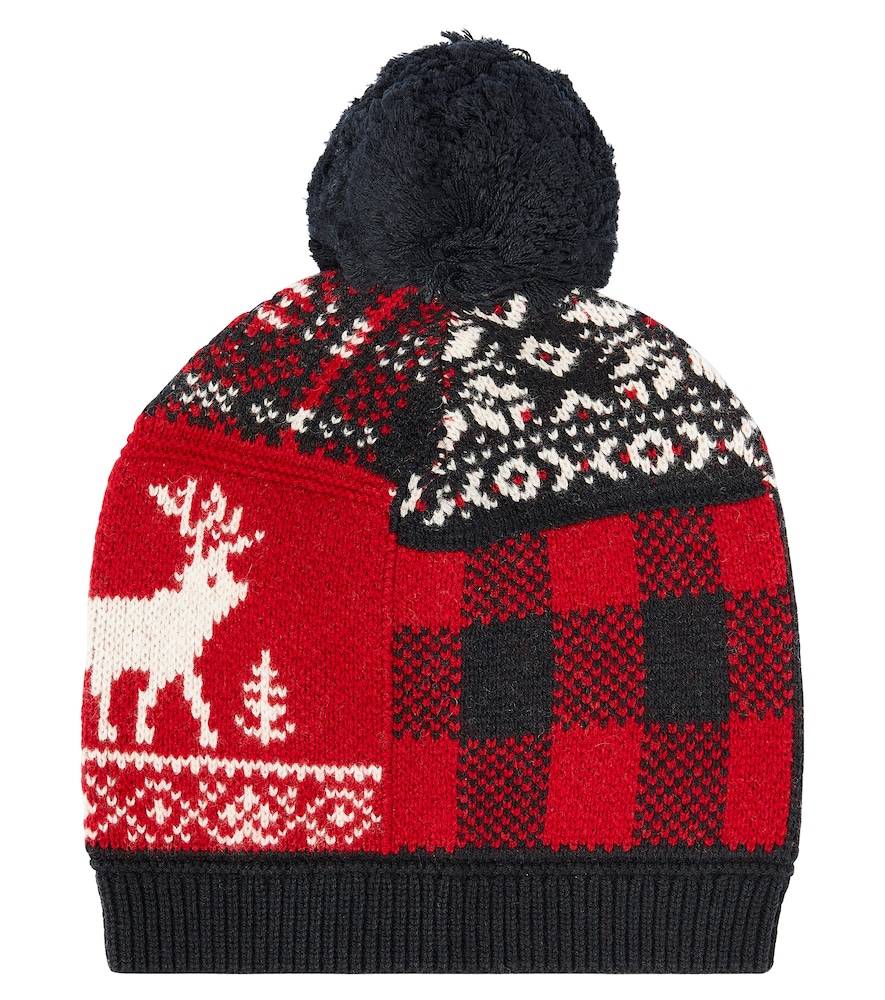 Polo Ralph Lauren Kids Gorro de lana y algodón en intarsia - multicolor - Talla única