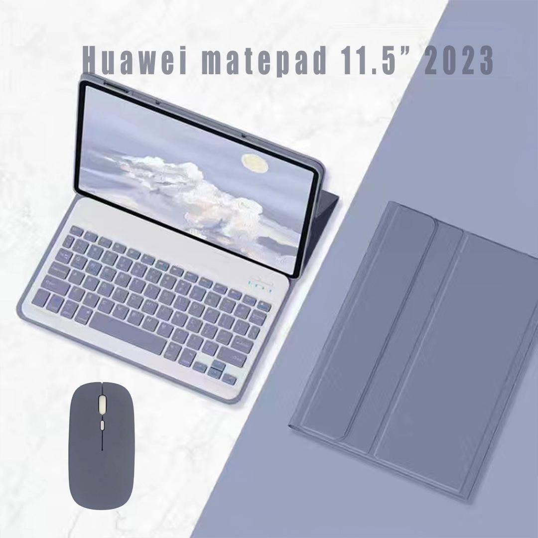 Lämpligt för Huawei matepad 11.5  2023 skyddsfodral, stativ med tangentbord och mus black