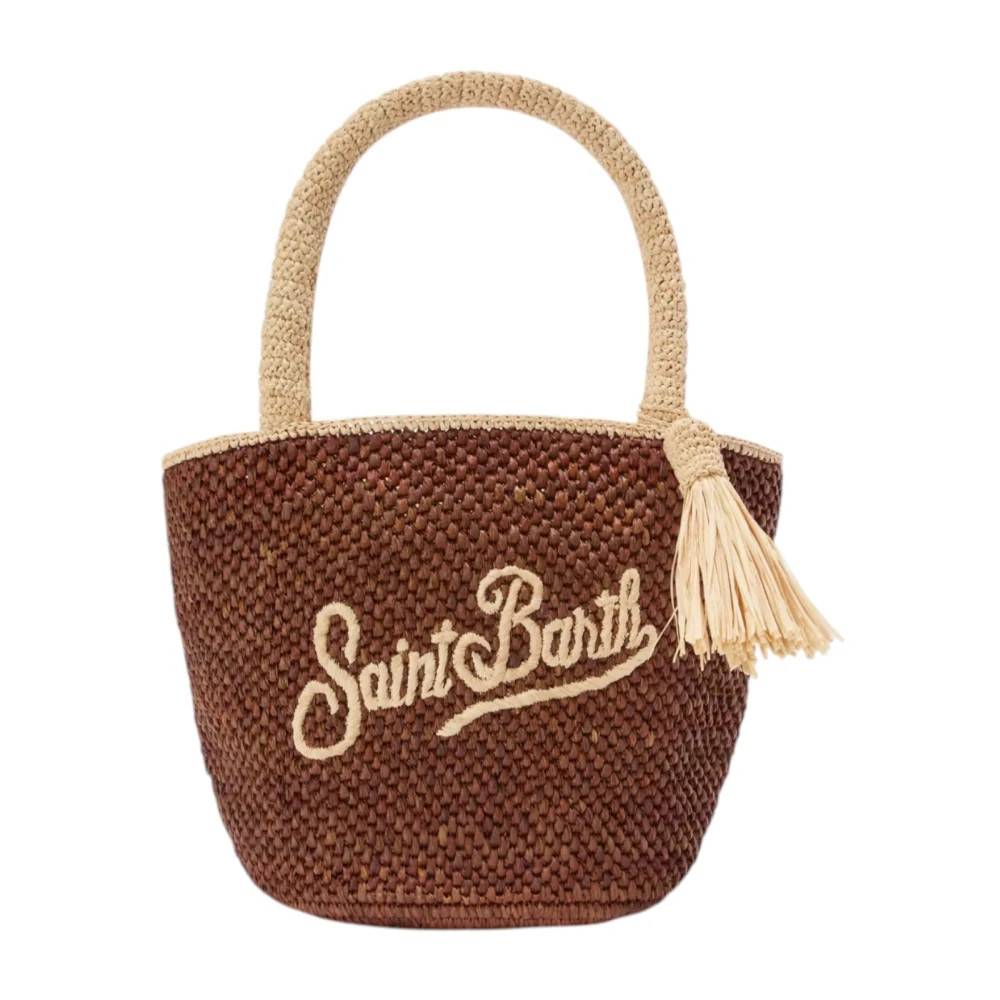MC2 Saint Barth Borsa Marcy in rafia - Tasker - Dame - Brun - ONE SIZE -