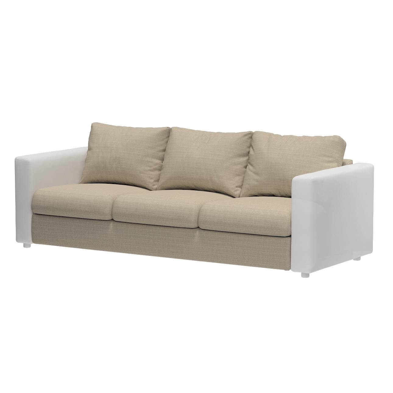 Vimle betræk 3-pers. sofa u.armlæn, Hørfarvet, 211 x 98 x 83 cm, Living 2