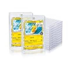 Tolesum 10 st magnetiska korthållare 35PT korthållare för handelskort UV-skyddande korthållare i plast Transparent korthållare för Magic, MTG, sport, baseboll, fotboll