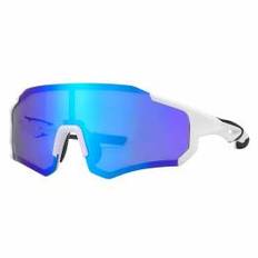 RockBros polariseret cykelbrille m etui og ramme til linser med styrke - Hvid/Bl�