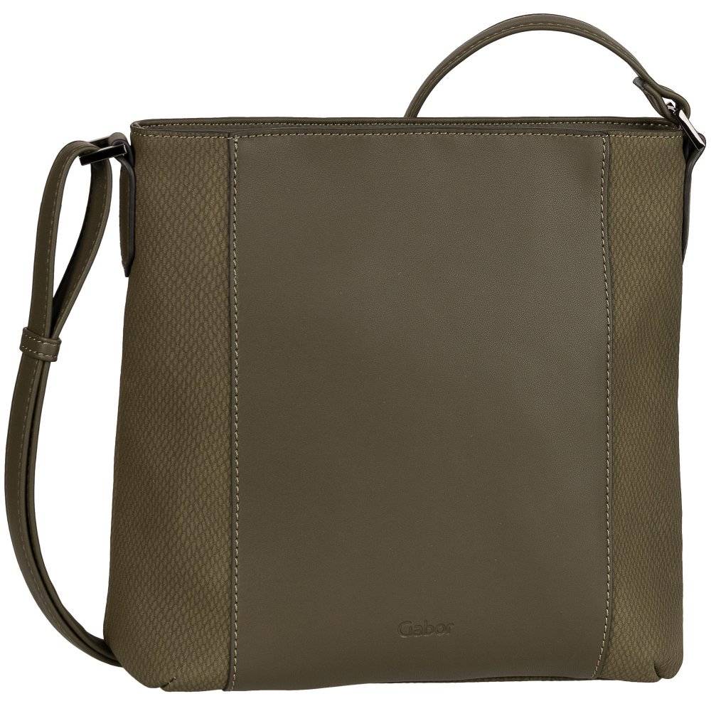 Gabor Wanda Cross Bag M Colour: Khaki/Snake, Size: One Size
