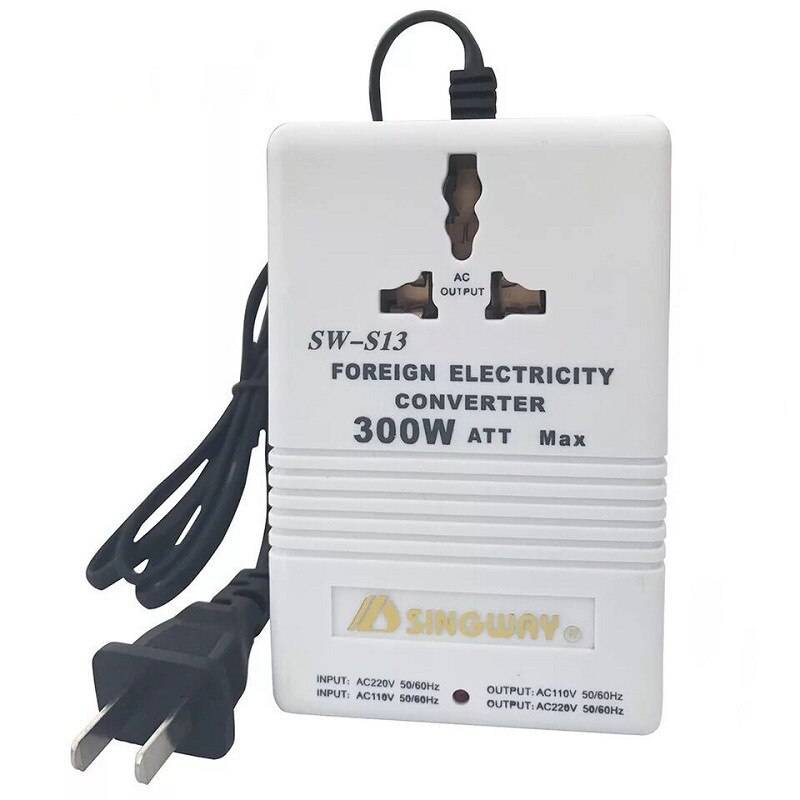 Transformator reseadapter switch laddare konvertera 220v to 110v steg upp/ner dubbel spänning 110 to 220 omvandlare - Sw -s13(300w)