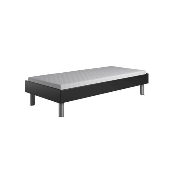 Kaagaard 380 sengeramme - Sort - 100x210 cm. med træben