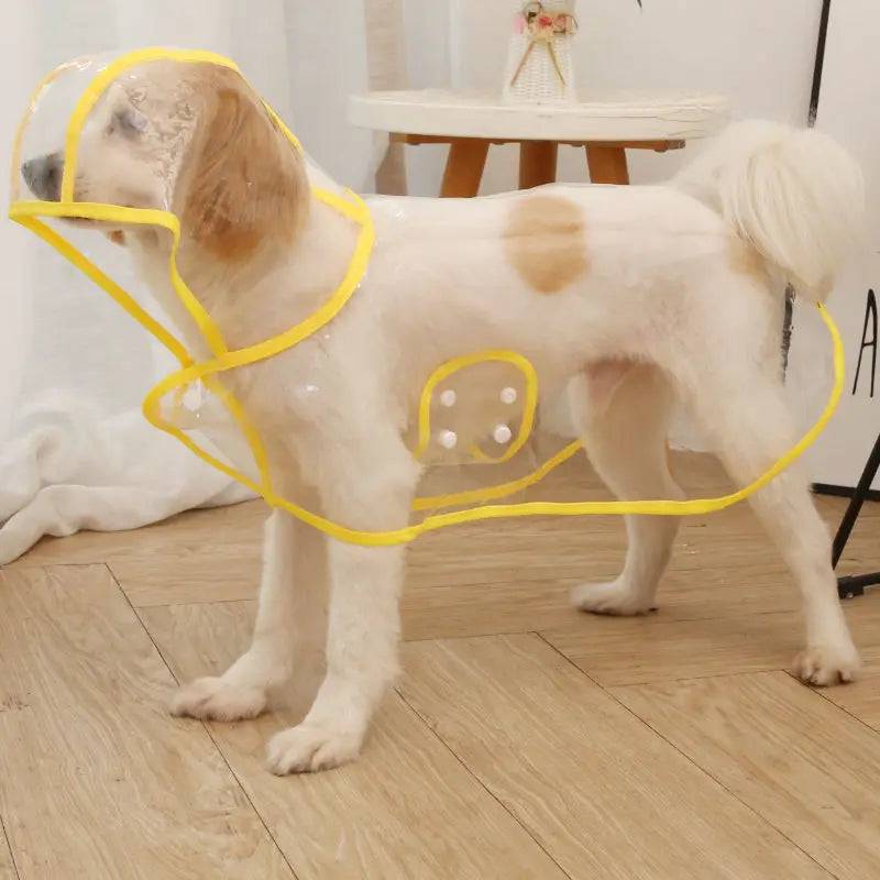 Transparent Waterproof Raincoat for Small & Medium Dogs - Yellow / XXL-suit 6.5-9kg / SPC (XXL-suit 6.5-9kg)