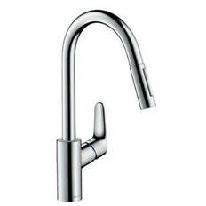 Hansgrohe Focus M41 1-grebs køkkenarmatur 240, med udtræksbruser, 2jet