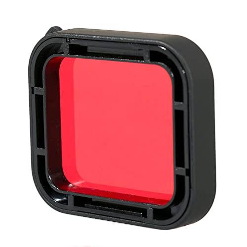 Snap-on undervattensdykkamera hölje fodral röd lins filter skyddsfodral för GoPro Hero 5 6 reservdel