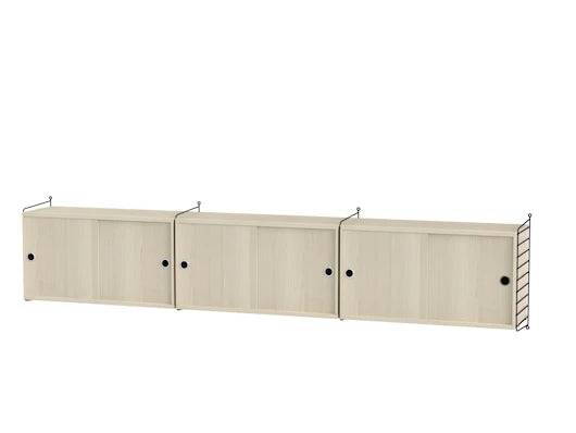 Reol, Living room D fra String Sort - ask - Jacobsen Plus