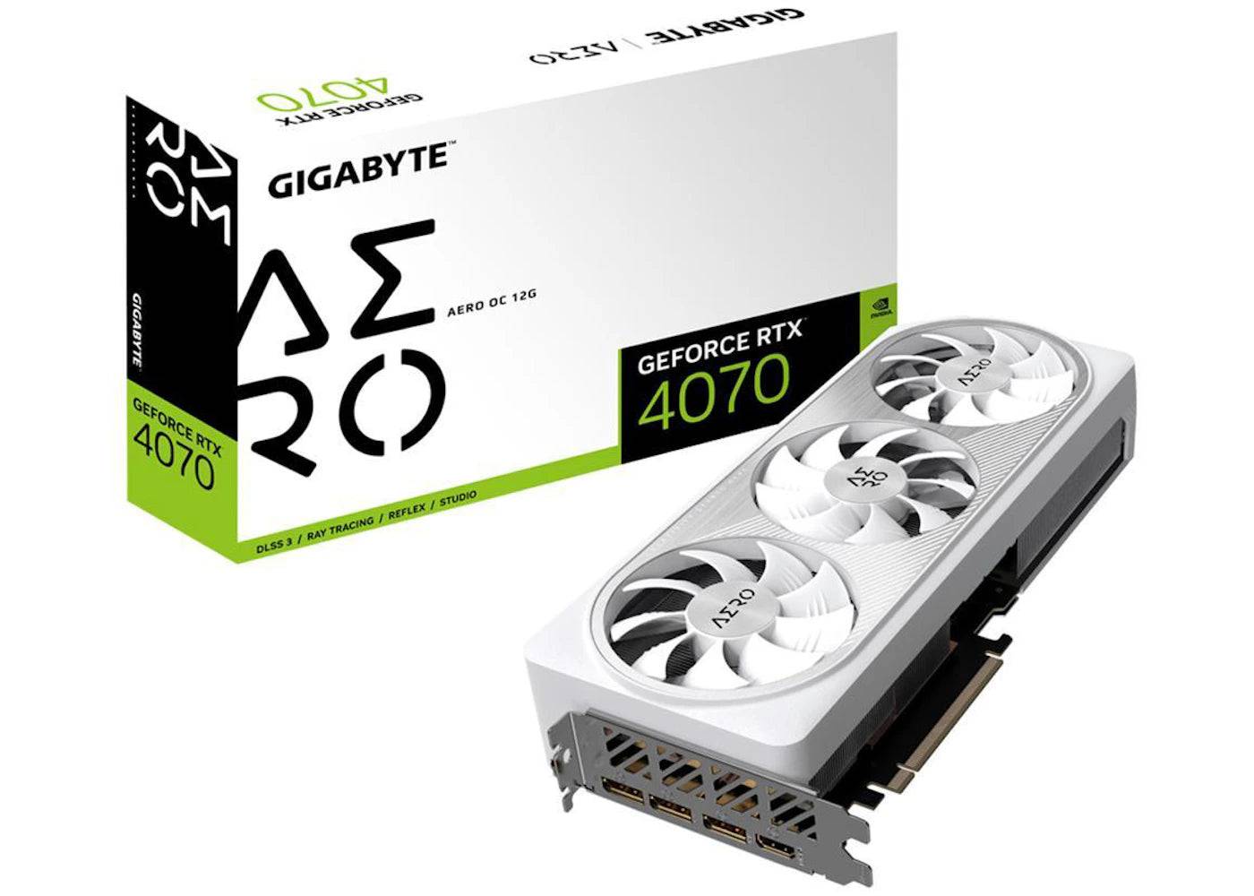 NVIDIA GIGABYTE AERO GeForce RTX 4070 12GB Graphics Card GV-N4070AERO OC-12GD - One Size (One Size)