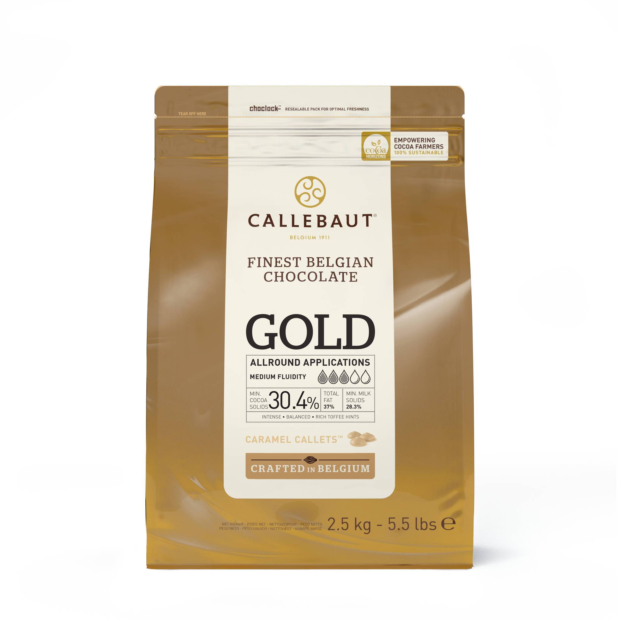 Callebaut Chocolate Gold - 30,4 % kakao, 10 kg