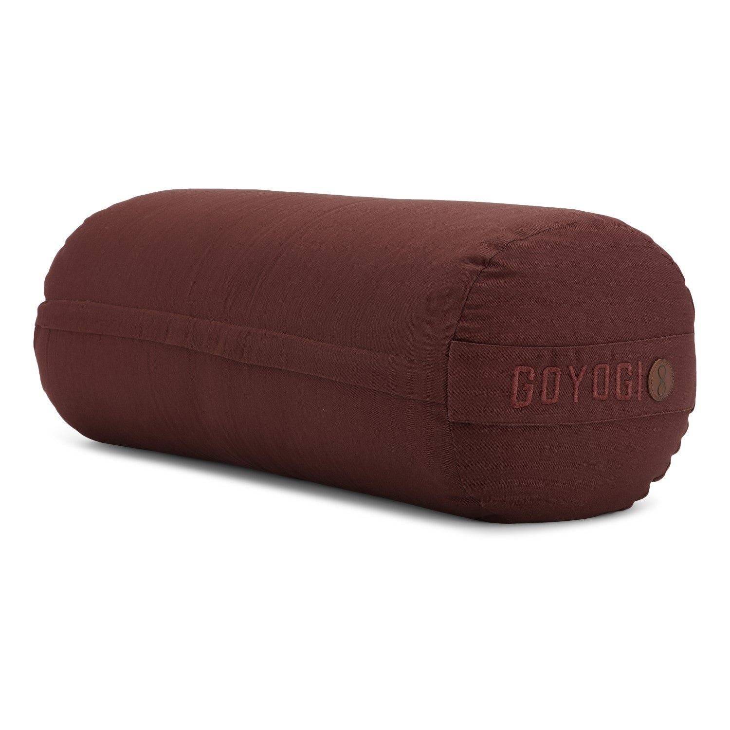 Calm Organic cotton Yoga Bolster - Dark Brown