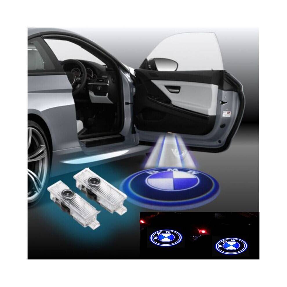Kompatibel med BMW sæt med 2 LED bildørslogolys, courtesy laserprojektor, pytlamper