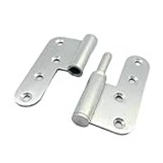 Ball Bearing Door Hinges Heavy Duty 1pcs 4 Inch Thick Stainless Steel Round Corner Detachable Hinge Bedroom Wardrobe Fireproof Door Hinge Room Door Flat Hinge ()
