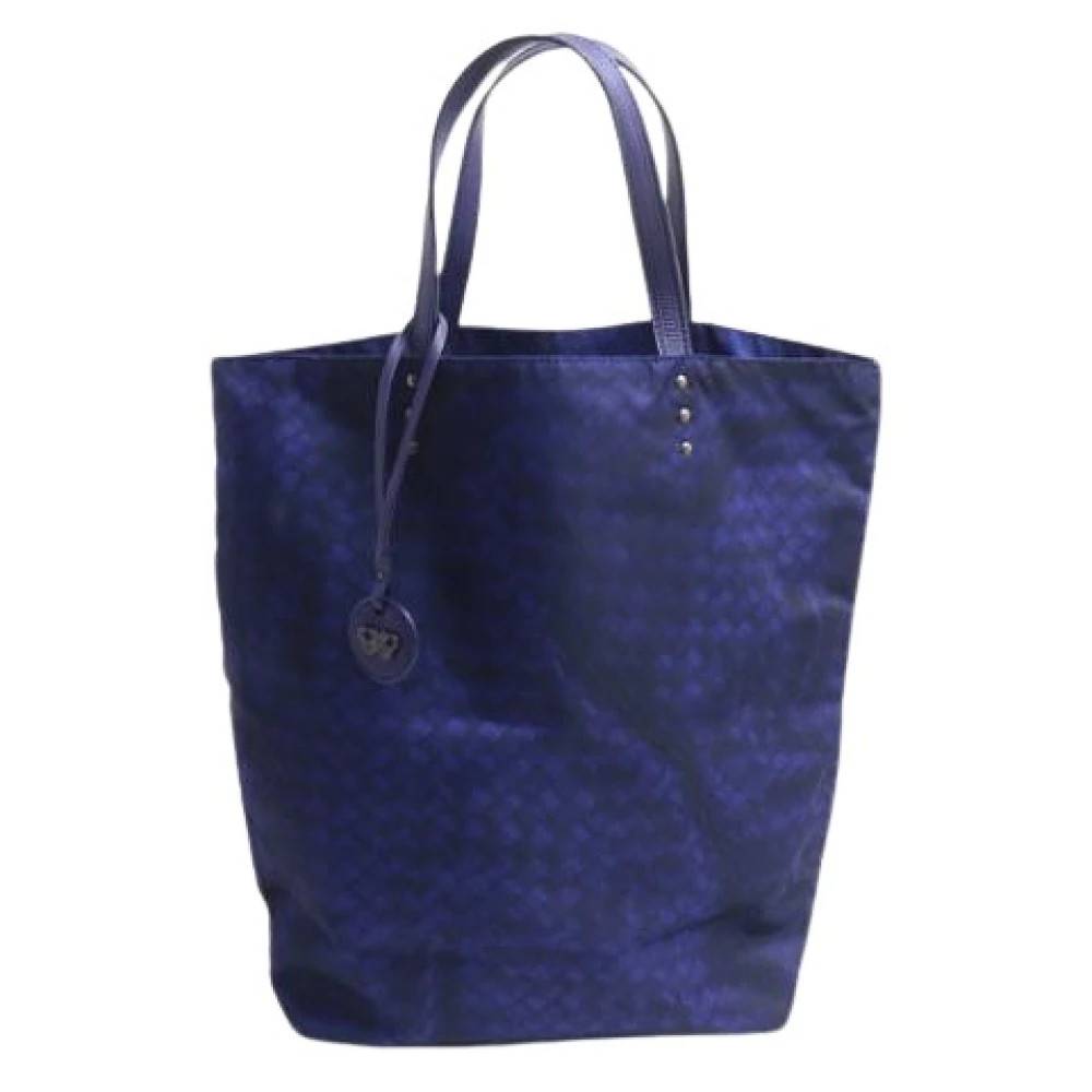 Bottega Veneta Vintage Pre-owned Tote Bag - Vintage - Dame - Blå - ONE SIZE - Læder