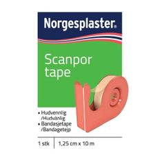 Häfta papper Scanpor beige - 1,25cmx10m hållare st-pack - 10 st