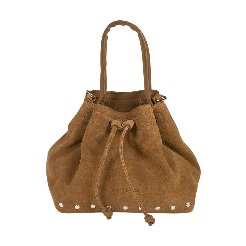 Vic Matié Soho Blød Ruskind Skuldertaske - Tasker - Dame - Brun - ONE SIZE - Uld