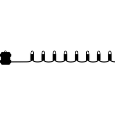 Sirius easy-line batterikæde 300 led 14,95m varm hvid