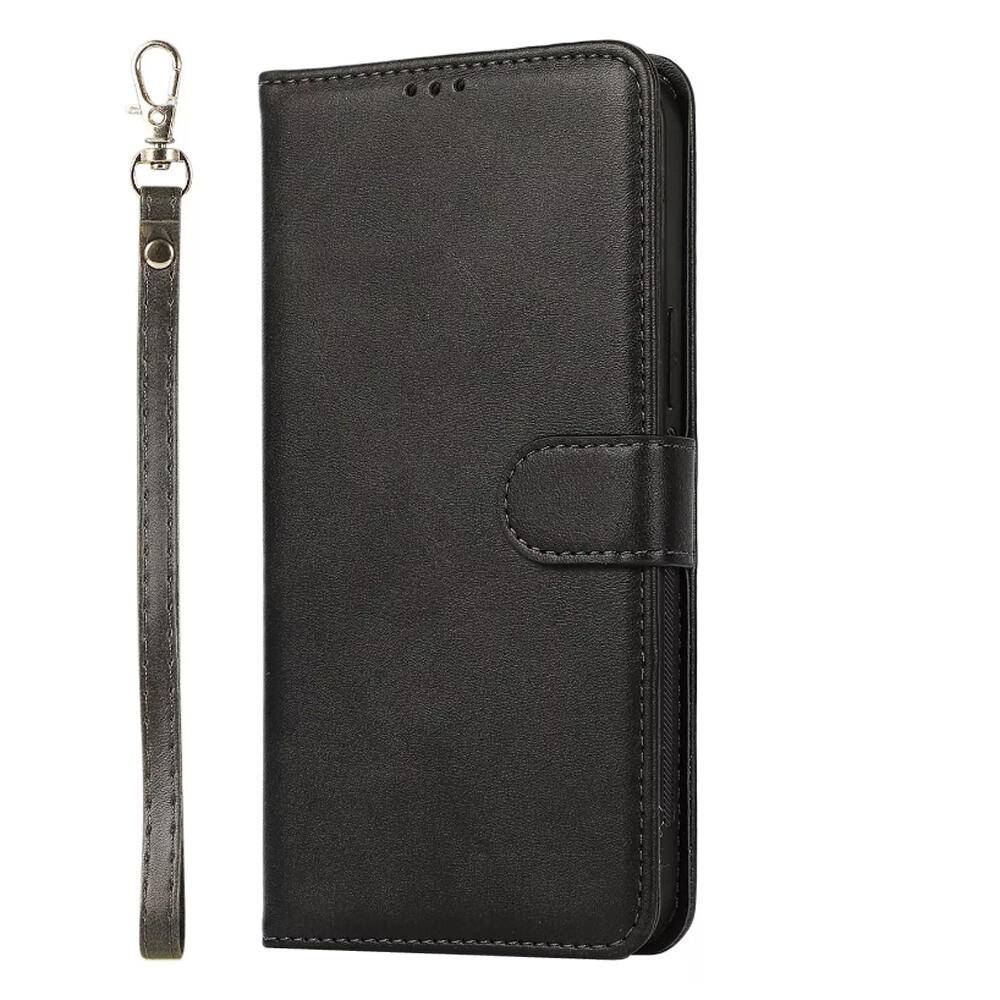 Smart flip cover med magnet luk til iPhone 12/12 Pro Sort.