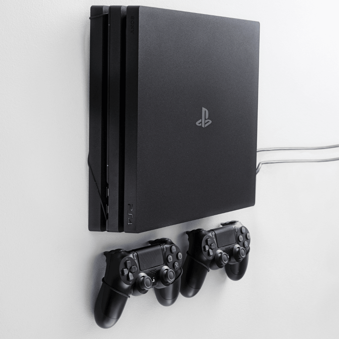 PlayStation 4 Pro (PS4 Pro) Wall Mount - Mount for PS4 Pro / White