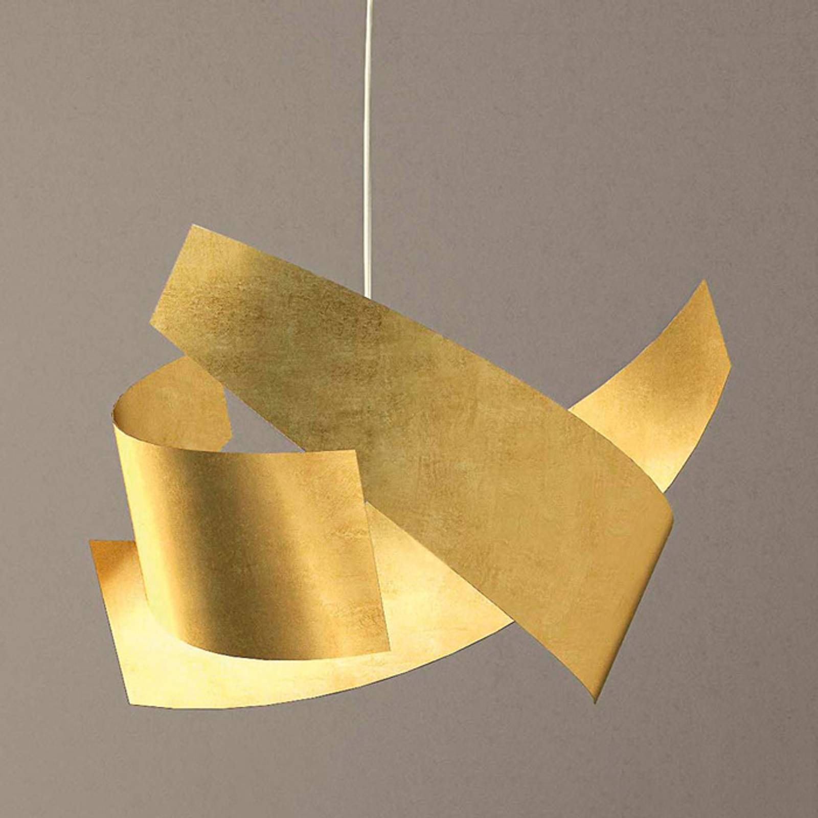 Marchetti Designer hængelampe Ella, dæmpbar, Messing/guld, Stue/spisestue, Metal, Design